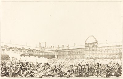 10 Ağustos 1792 Günü by Antoine Jean Duclos after Charles Monnet