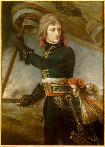 Napolyon Bonapart Arcole köprüsünde (17 Kasım) by Antoine Jean Gros