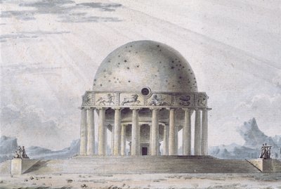 Bir Kozmopolit Evi için Tasarım, 1783 (detay) (ayrıca bkz. 195241-195242, 196724-196726) by Antoine Laurent Thomas Vaudoyer