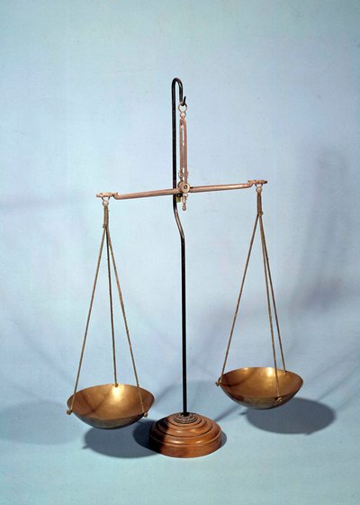 Ölçüm aleti: Denge, Antoine Louis Lavoisier (1746-1794), Fransız kimyager by Antoine Laurent de Lavoisier