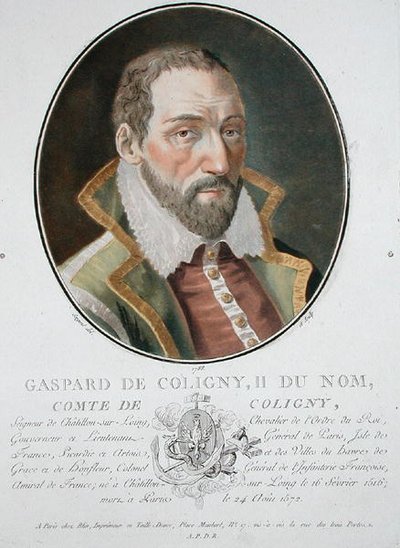 Gaspard (1519-72) Coligny Kontu by Antoine Louis Francois Sergent Marceau