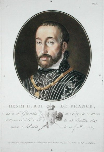 Henry II (1519-59) Fransa Kralı by Antoine Louis Francois Sergent Marceau