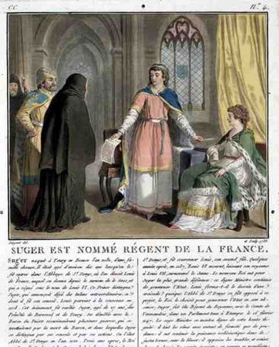 Abbot Suger (1082-1152), 1788 Fransa Naibi by Antoine Louis Francois Sergent Marceau