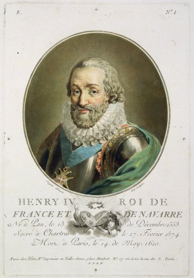 Ride tarafından oyulmuş Henri IV, Fransa Kralı ve Navarre (1553-1610) portresi by Antoine Louis Francois Sergent Marceau
