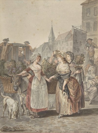 Çiçek Kız Küçük Çiçek Satıcısı, n.d.. by Antoine Louis Francois Sergent Marceau