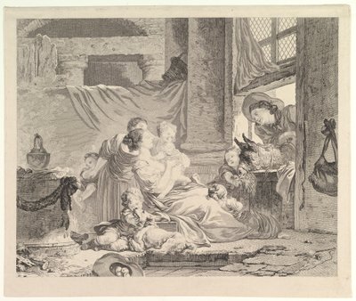 Çiftçinin Ailesi.nd by Antoine Louis Romanet
