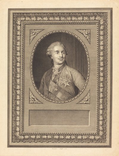 Louis XVI, Fransa Kralı by Antoine Louis Romanet after Joseph Siffred Duplessis