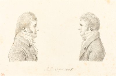 Otoportre ve Sanatçının Kardeşi by Antoine Marie Philippe Louis d