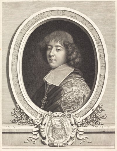 Bouillon Kardinali by Antoine Masson after Nicolas Mignard