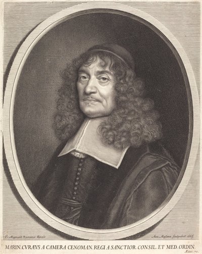 Oda Marin Cureau by Antoine Masson after Pierre Mignard I