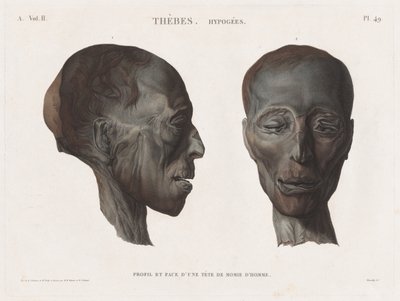 Mısır açıklaması: Teb. Hipojeler Vol. II, Pl. 49. by Antoine Maxime Monsaldy