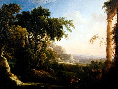 Pan ve Syrinx (tuval üzerine yağlı boya) by Antoine Pierre the Younger Patel