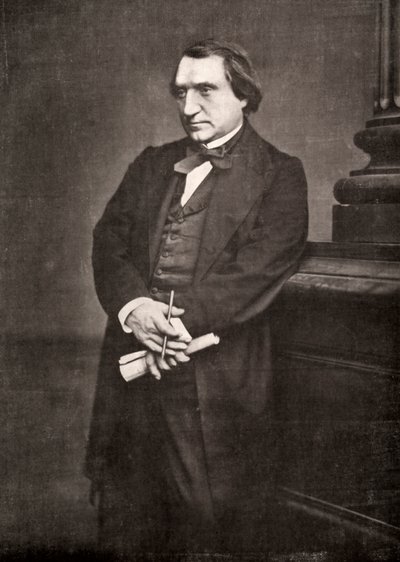 Ernest Renan, Fransız filozof ve yazar, 19. yüzyıl by Antoine Samuel Adam Salomon