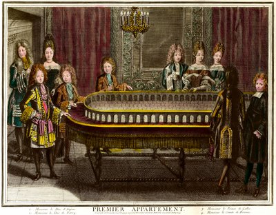 Fransa Philippe, Anjou Dükü, ardından İspanya Kralı (1683-1746), Charles, Berry Dükü (1686-1714) ve Galler Prensi Versay