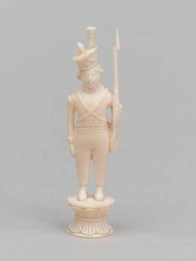 Beyaz piyon, satranç taşı, Hindistan, 1820 dolaylarında by Antoine Verard