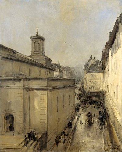 Notre Dame de Lorette Kilisesi ve Rue Fléchier, Paris