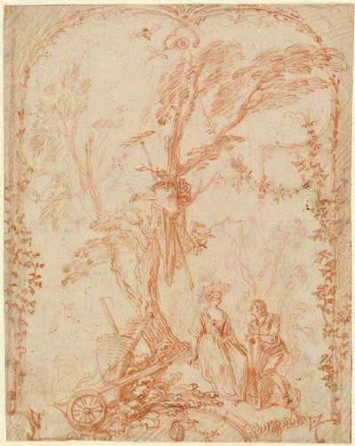 cesur bahçıvan by Antoine Watteau