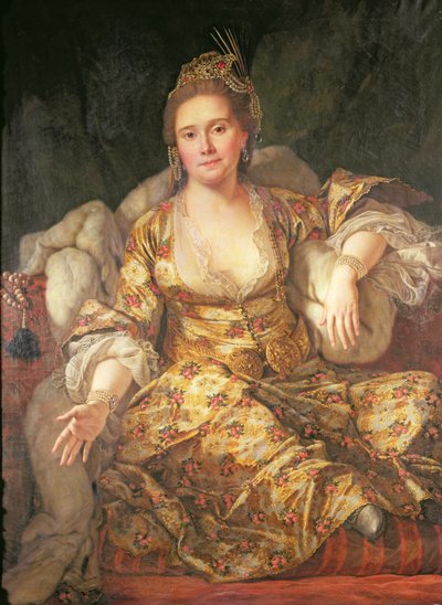 Annette, Doğu Kostümlü Vergennes Kontesi by Antoine de Favray
