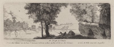 Bir Fenerle Nehir Manzarası by Antoine de Marcenay de Ghuy