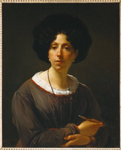 Otoportre ... by Antoinette Cecile Hortense Lescot Haudebourt