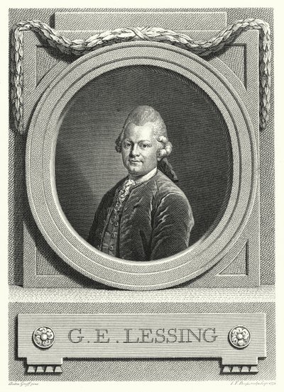 Gotthold Ephraim Lessing, Alman Aydınlanması; filozof, yazar ve oyun yazarı (gravür) by Anton (after) Graff
