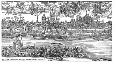 Köln manzarası by Anton (after) Woensam