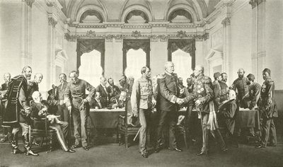 Berlin Konferansı (gravür) by Anton Alexander von Werner