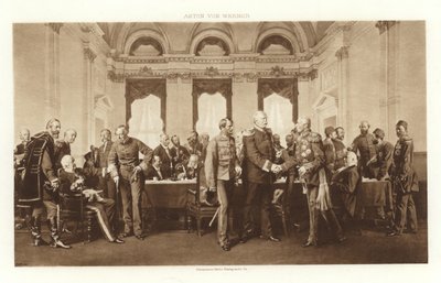 1878 Berlin Kongresi (fotogravür) by Anton Alexander von Werner
