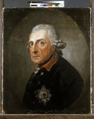 Prusya Kralı "Büyük" FRIEDRICH II (1712-1786). by Anton Graff