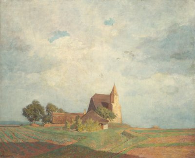 Sausenstein yakınlarındaki Holzern'deki kilise by Anton Hans Karlinsky
