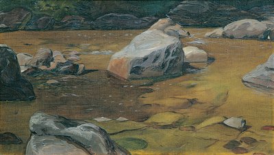 deredeki kayalar by Anton Josef von Kenner