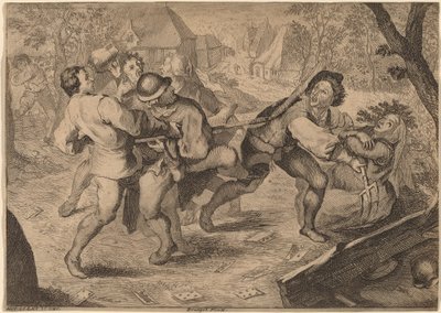 köylüler kavga by Anton Joseph Prenner after Pieter Bruegel the Elder
