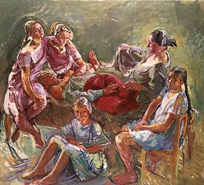 Sanatçının Ailesi by Anton Kolig