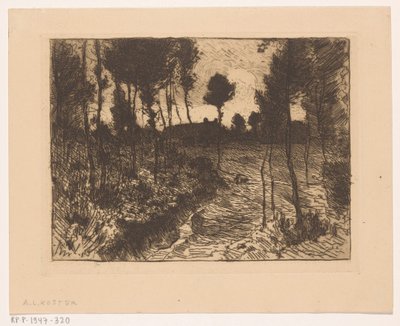 Geceleri orman yolu by Anton L. Koster