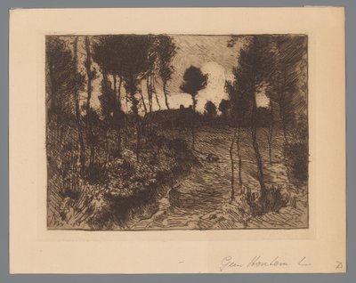 Geceleri orman yolu by Anton L. Koster