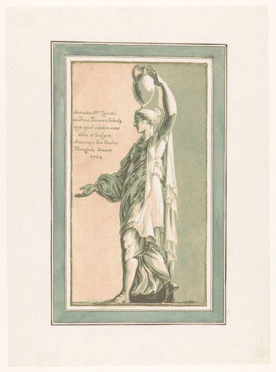 Vazo ile yürüyen kadın by Anton Maria I Zanetti