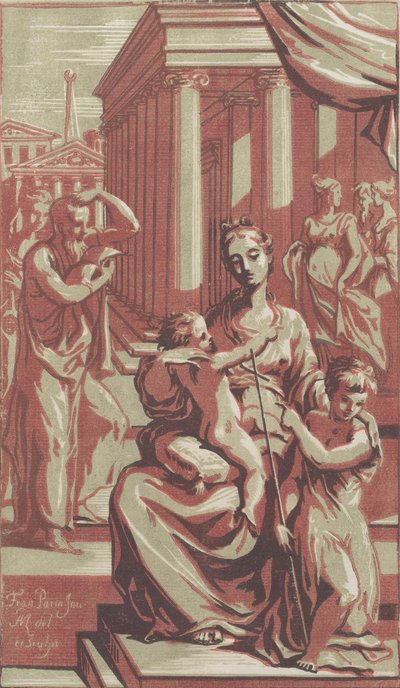 Vaftizci Yahya ile Bakire ve Çocuk, ca. 1722. by Anton Maria Zanetti