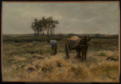 Kazma Kumu veya Kum Arabası, 1875 dolayları by Anton Mauve