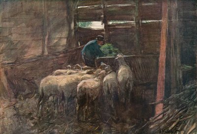 Bir Ahırın İçi, 19. yüzyıl by Anton Mauve