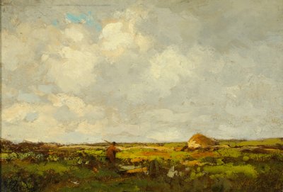 Peyzaj (ahşap üzerine yağlı boya) by Anton Mauve