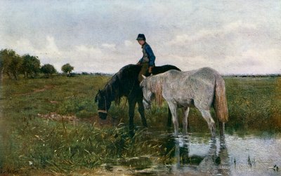 Atları Sulamak, 1871, 1912. by Anton Mauve