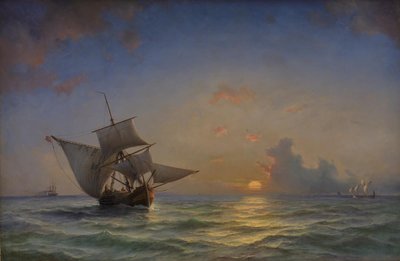 deniz manzarası by Anton Melbye