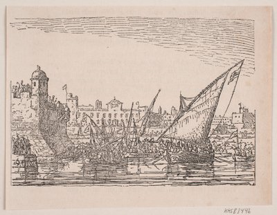 Akdeniz limanı by Anton Melbye