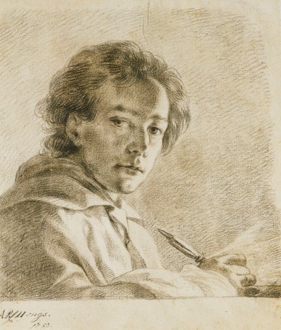 Sanatçının Portresi, 1750 by Anton Raphael Mengs