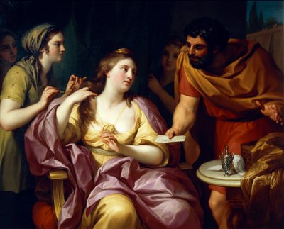 Semiramis, Anton Raphael Mengs tarafından Babil İsyanı Haberini Karşılıyor by Anton Raphael Mengs