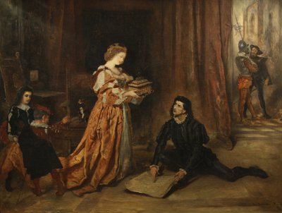 Kolomb ve Kraliçe Isabella by Anton Romako