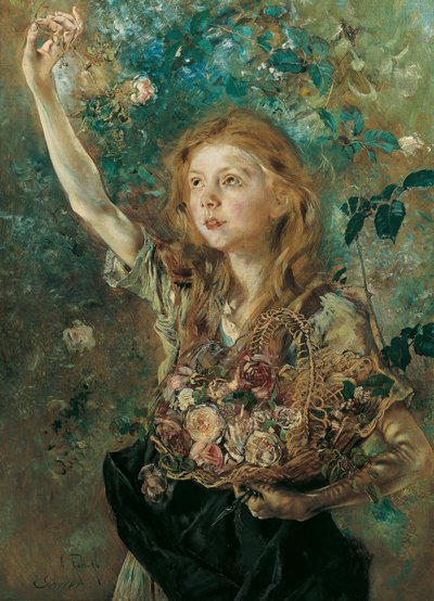 gül toplayıcı by Anton Romako