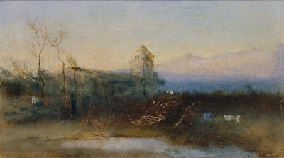 Kale ile Manzara by Anton Romako