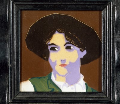 Bir çiftçinin kafasını gösteren çini by Antonelli Enea