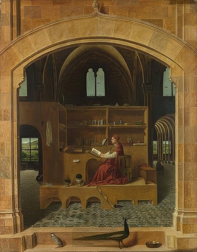 Durumda Aziz Jerome. 1475 civarında by Antonello da Messina